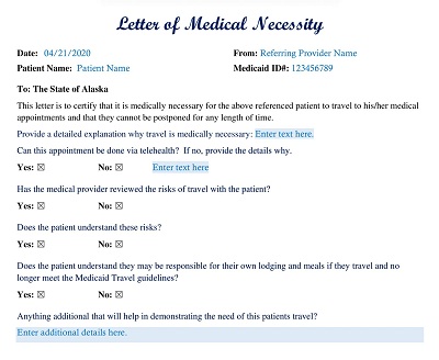 Hospital Bed Medical Necessity Letter