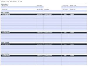 New Employee Training Plan Templates PDF, Word » Template Republic