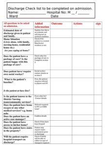 17+ Free Nursing Hospital Discharge Checklist Templates (PDF ...