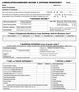 15+ Free Lawn Care Business Expenses Spreadsheet Templates » Template