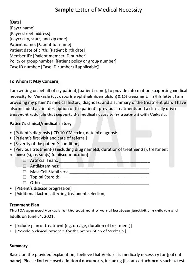 Letter of Medical Necessity PDF