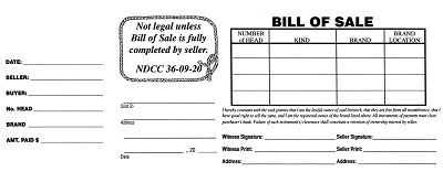 free generic bill of sale form