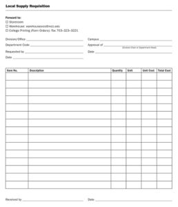 42+ Free Supply Requisition Form Templates - Printable PDF, MS Word ...