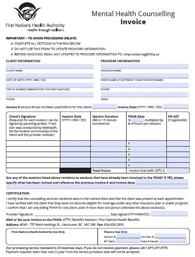 20 free mental health invoice templates template republic