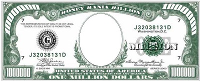 design your own money template