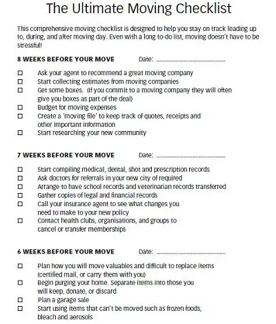 moving list template
