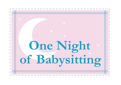 One Night Babysitting Coupon Template