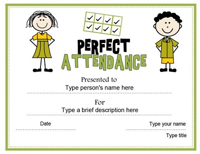 printable perfect attendance awards