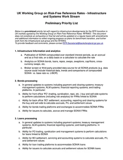 Preliminary Priority List Template