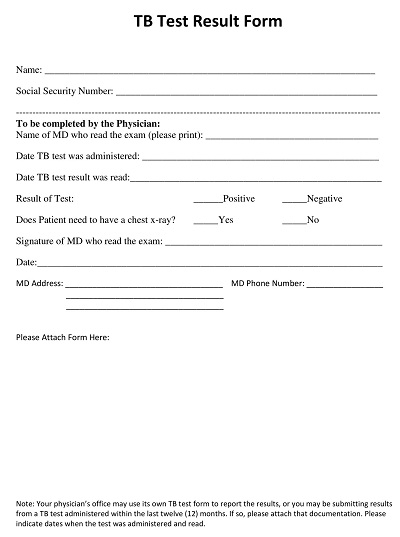 Tb Skin Test Form Fill Online Printable Fillable Blank 43 OFF