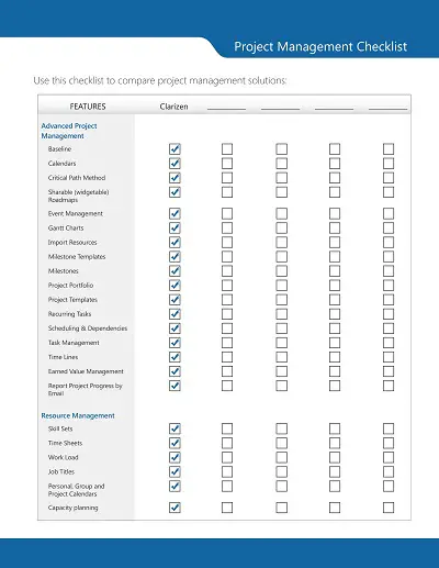 Project Risk Management Checklist Sample