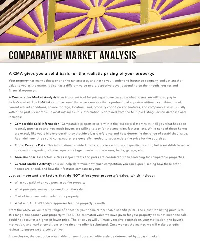 Property Comparative Market Analysis
