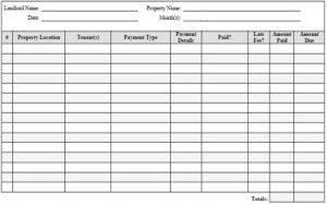 15+ Free Rent Payment Tracker Templates » Template Republic