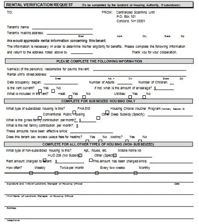 landlord reference form