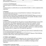 Sample Independent Contractor Agreement Template
