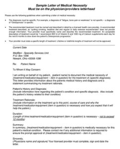 25+ Free Sample Letter Of Medical Necessity Templates (PDF, DOC ...