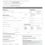 Sample Membership Application Form Template