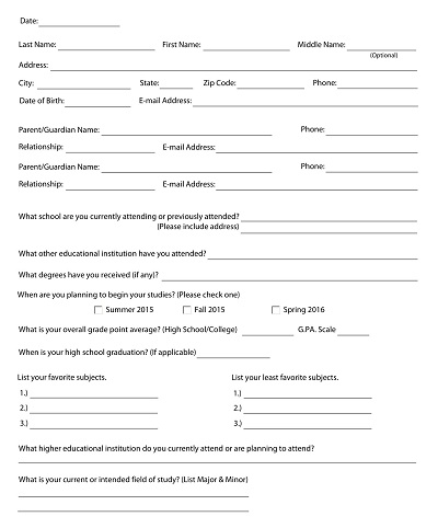 Scholarship Application Acceptance Letter