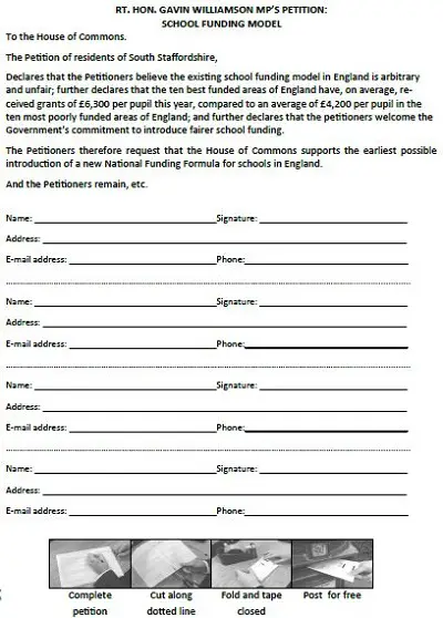school petition examples