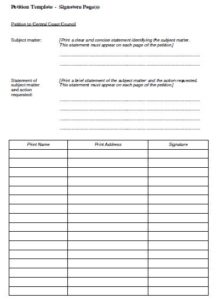 20+ Free School Petition Letter Sample & Templates » Template Republic