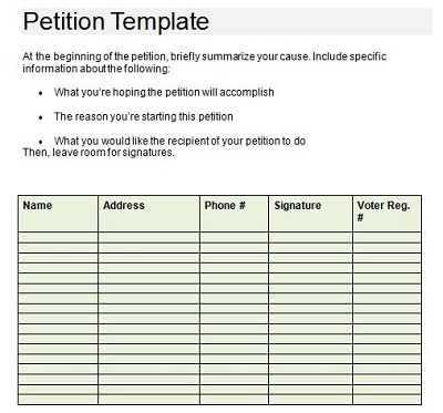 how to write a petition letter for college