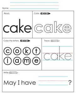 30+ Free Sight Word Worksheets - Printable PDF, MS Word » Template Republic