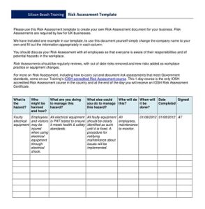 32+ Free Simple It Risk Assessment Templates (pdf, Word) » Template 