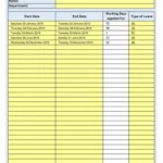 Simple Vacation Tracking Template