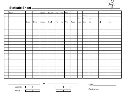 INDOOR SOCCER STATS SHEET - Ynearby