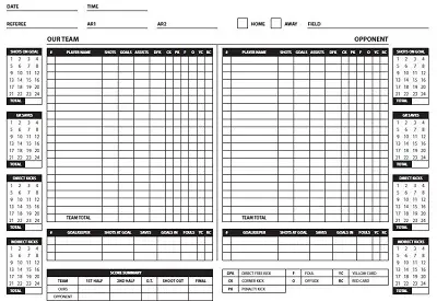 soccer stats spreadsheet