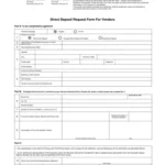Printable Direct Deposit Form Template