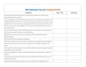 26 Free Application Security Checklist Templates Pdf Word