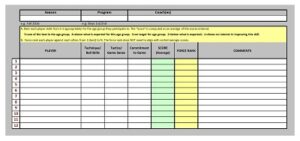 44+ Free Printable Player Evaluation Form Templates (PDF, MS Excel ...